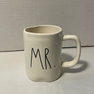 Rae Dunn Mr. Mug White Black Wedding